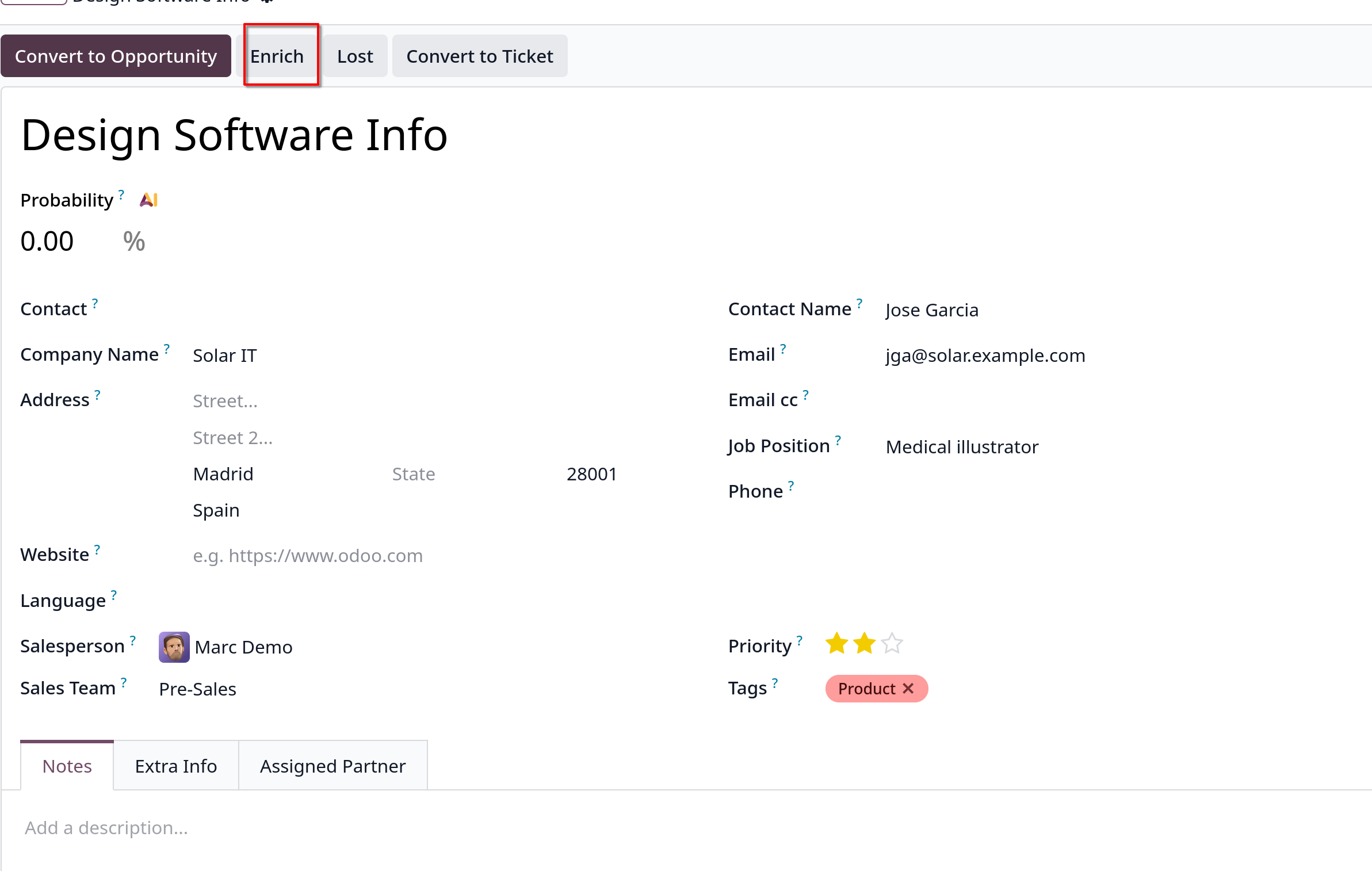 enrich leads manually