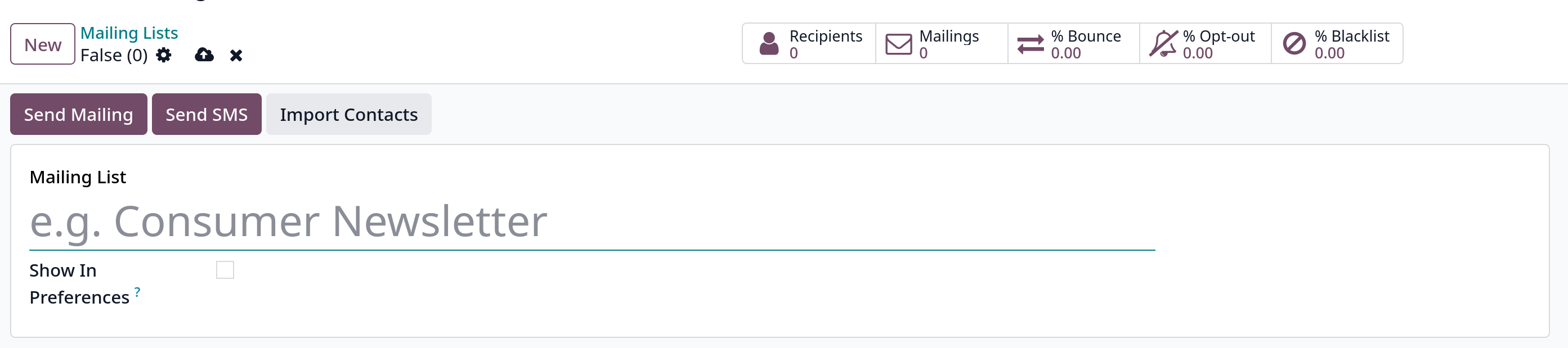 email marketing mailing lists new