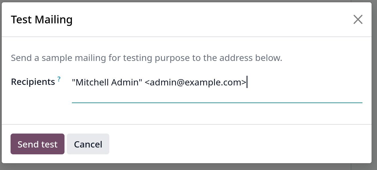 email marketing test