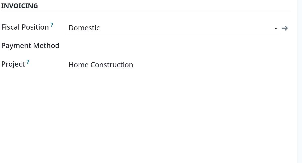 invoicing section