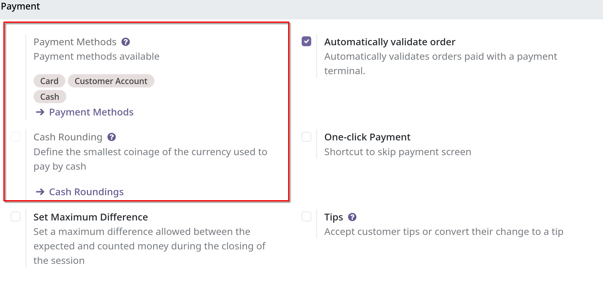 pos cash rounding