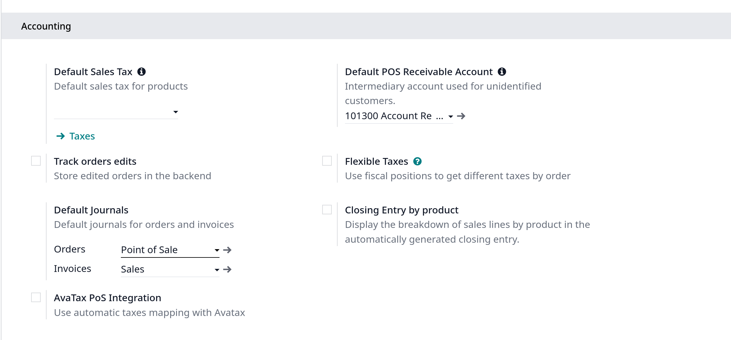 pos accounting invoices