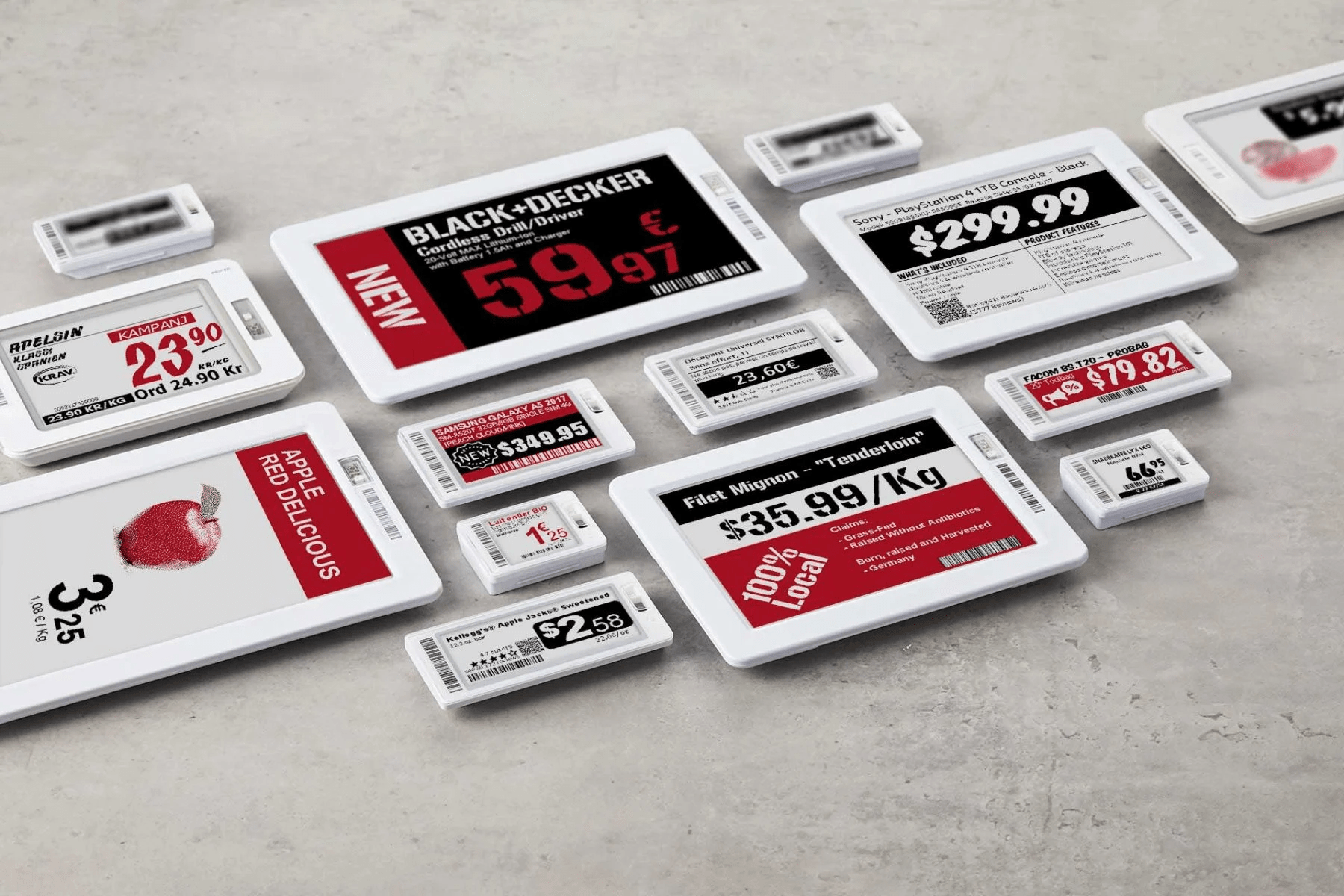 pos electronic shelf labels