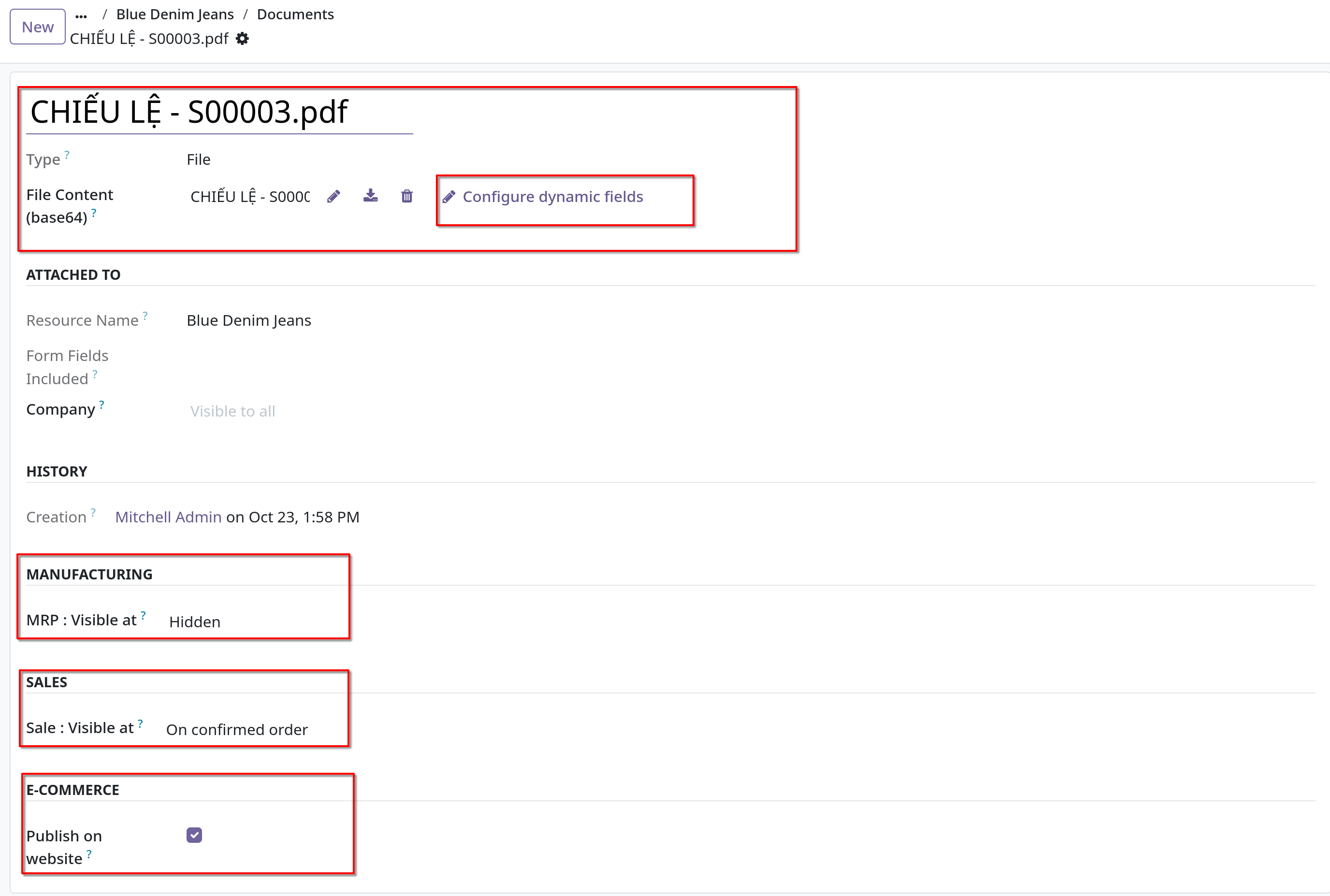 pdf document product upload edit