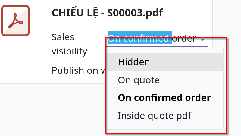 pdf document product upload